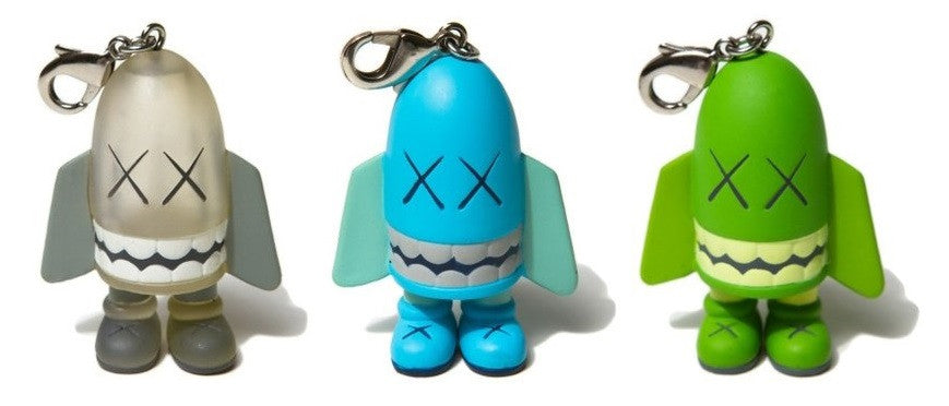 Medicom Toy 2011 Original Fake Kaws Blitz Keychain Green Blue Monochrome 3 2.5" Figure Set - Lavits Figure
- 2