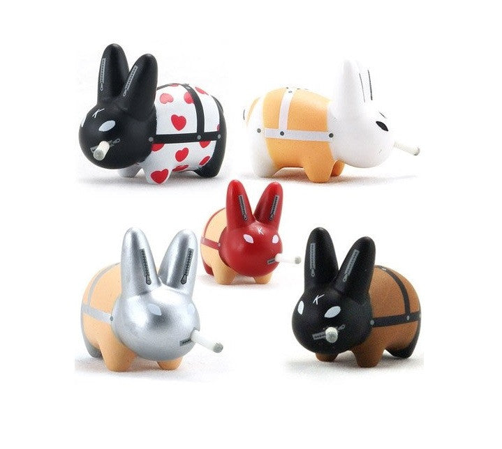 Kidrobot 2007 Frank Kozik Smorkin Labbit Lil Gimp 5 2" Vinyl Figure Set - Lavits Figure
 - 1