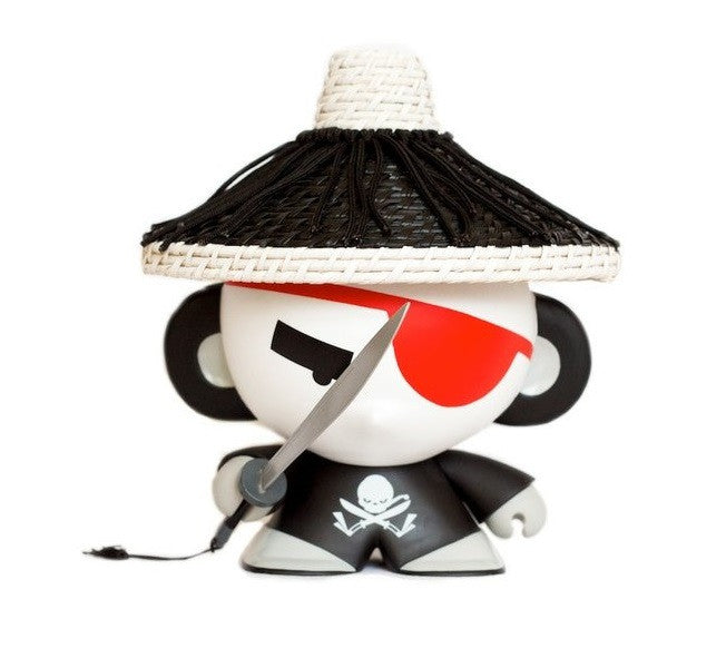 Crazylabel 2011 VeggieSomething James Liu House of Liu Qing Pirate Black Ver 8" Vinyl Figure - Lavits Figure
