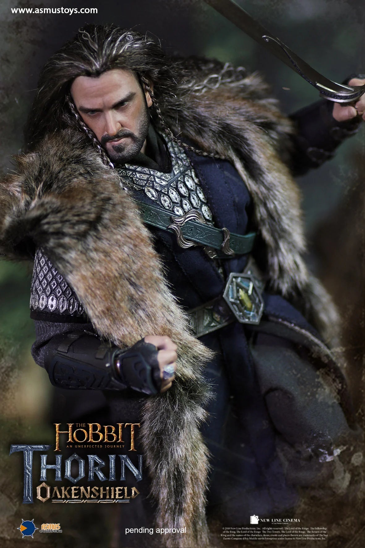 Asmus Toys 1/6 12" HOBT06 Heroes of Middle-Earth The Hobbit Thorin Oakenshield Action Figure