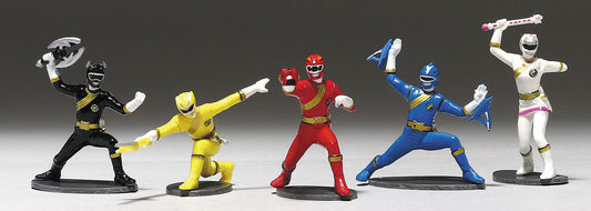 Bandai Power Rangers Wild Force Gaoranger Gashapon 5 Collection Figure Set