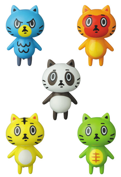 Medicom Toy VAG Vinyl Artist Gacha Gashapon Series SP Baketan Blog Zodiac Cat 5 2" Figure Set