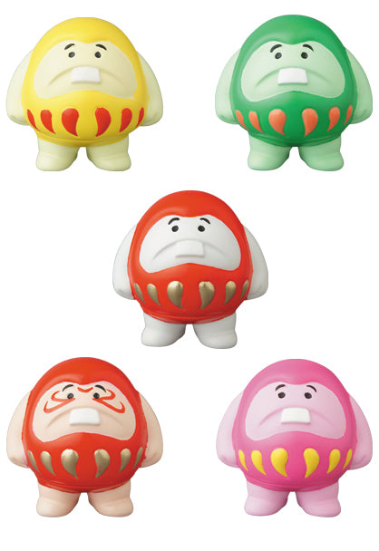 Medicom Toy VAG Vinyl Artist Gacha Gashapon Series 7 TTToy Good Luck Darumaboya 5 2" Figure Set