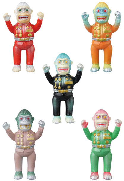 Medicom Toy VAG Vinyl Artist Gacha Gashapon Series 17 Neo Gorilla 5 2" Figure Set