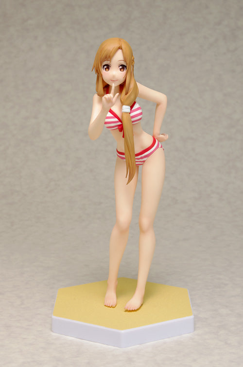 Wave 1/10 Beach Queens Sword Art Online Yuuki Asuna Swimsuit Bikini Pvc Figure