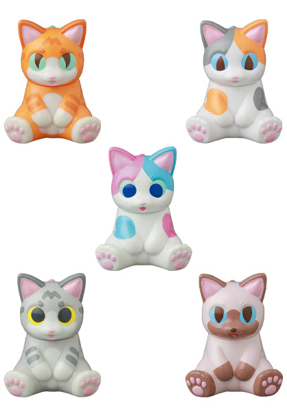 Medicom Toy VAG Vinyl Artist Gacha Gashapon Series 36 Perfect Studio Chokonto Osuwari Negora 5 2" Figure Set