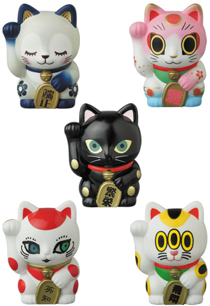 Medicom Toy VAG Vinyl Artist Gacha Gashapon Series SP Maneki Neko Vol 1 5 2" Figure Set