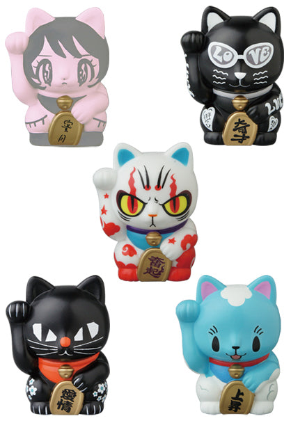 Medicom Toy VAG Vinyl Artist Gacha Gashapon Series SP Maneki Neko Vol 3 5 2" Figure Set