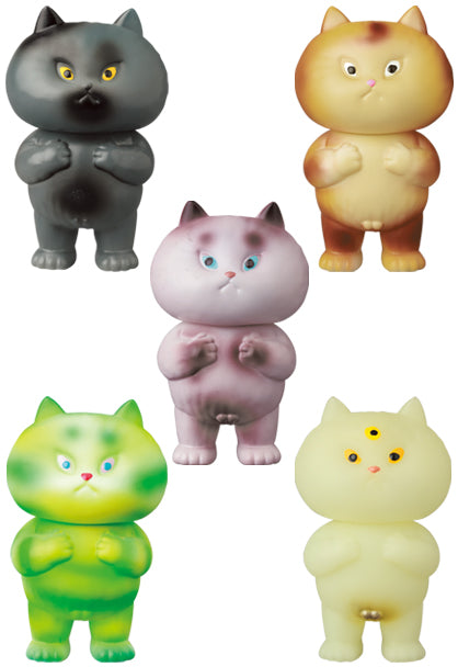 Medicom Toy VAG Vinyl Artist Gacha Gashapon Series 32.5 Mai Nagamoto Futeneko 5 2" Figure Set