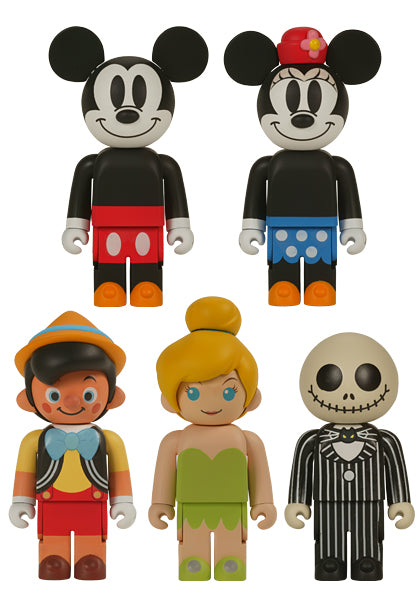 Medicom Toy Babekub 100% No 2 Series Disney 5 Trading Figure Set