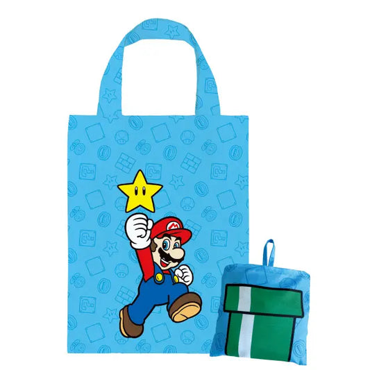 Nintendo Super Mario Bros Taiwan Shin Kong Mitsukoshi Limited Folding Shopping Bag