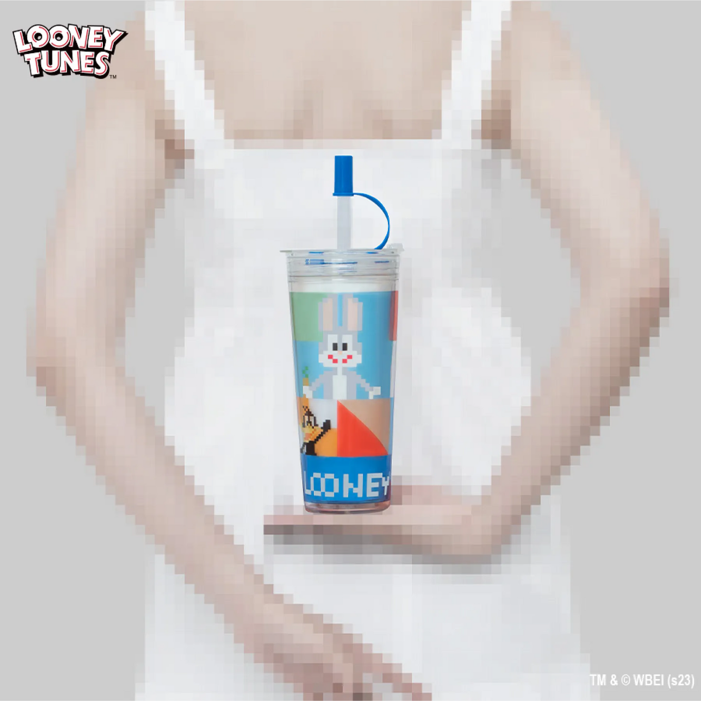 Looney Tunes Taiwan Poya Limited Pixel Art Style 720ml Cup