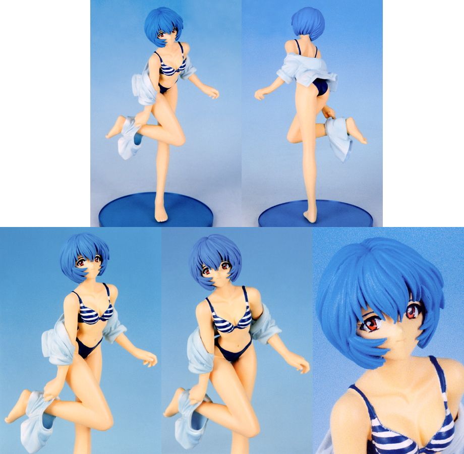 Gainax 2000 Kurushima Seisakusho 1/8 Neon Genesis Evangelion Hiroki Katayama Ayanami Rei Swimsuit ver Cold Cast Model Kit Figure