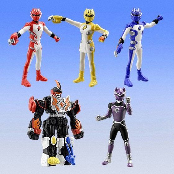 Bandai Power Rangers Jungle Fury Gekiranger Gashapon Action Hero Part 2 6 Mascot Collection Figure Set