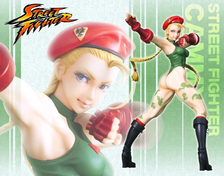 Kotobukiya Street Fighter: Cammy (versión de traje alfa) Estatua de Bishoujo Kotobukiya Street Fighter: Cammy (versión de traje alfa) Estatua de Bishoujo