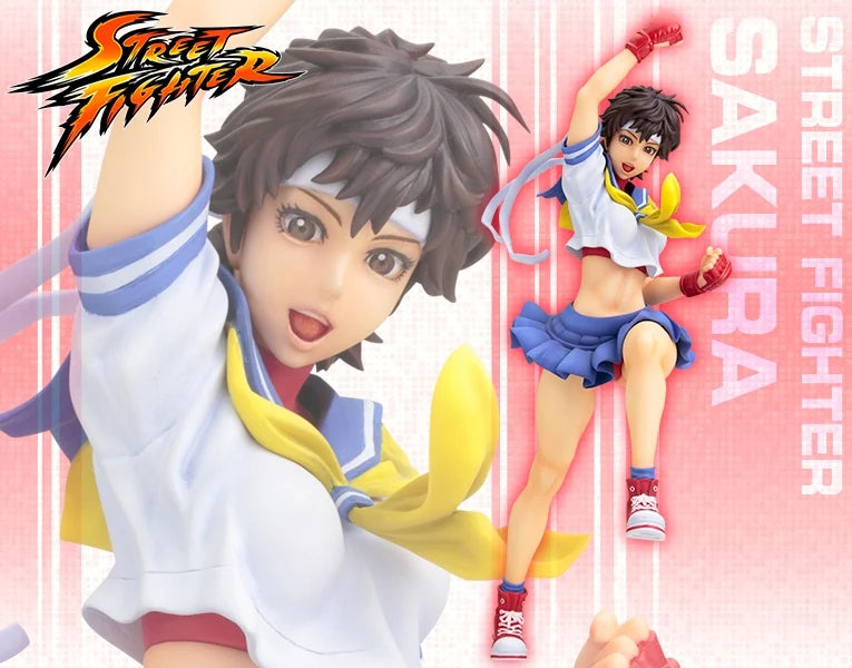Kotobukiya 1/7 Street Fighter Bishoujo Statue Sakura Pvc Figure