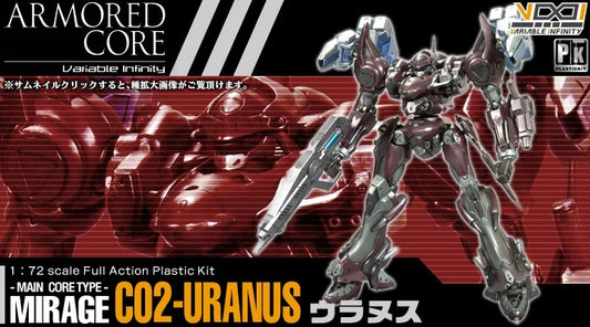 Kotobukiya 1/72 Armored Core Variable Infinity AC-008 Mirage C02-URANUS Plastic Model Kit Figure
