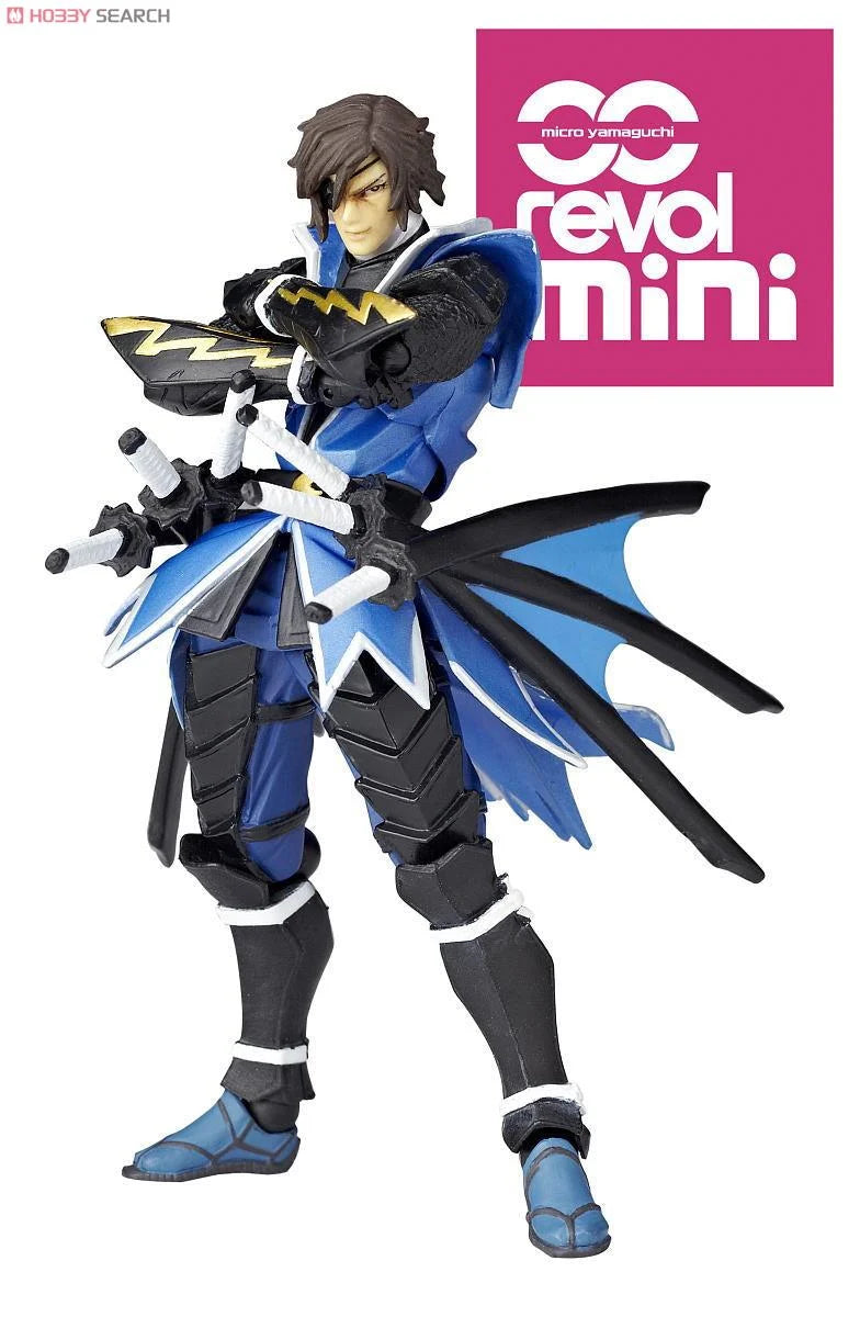 Kaiyodo Revoltech Micro Yamaguchi Revol Mini RM 004 Sengoku Basara Date Masamune Action Figure