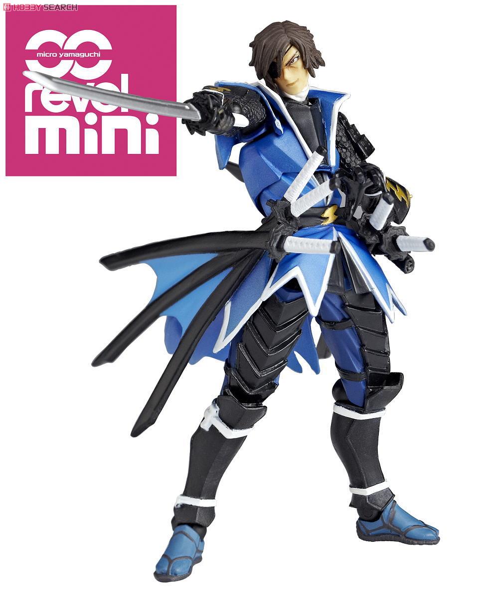 Kaiyodo Revoltech Micro Yamaguchi Revol Mini RM 004 Sengoku Basara Date Masamune Action Figure