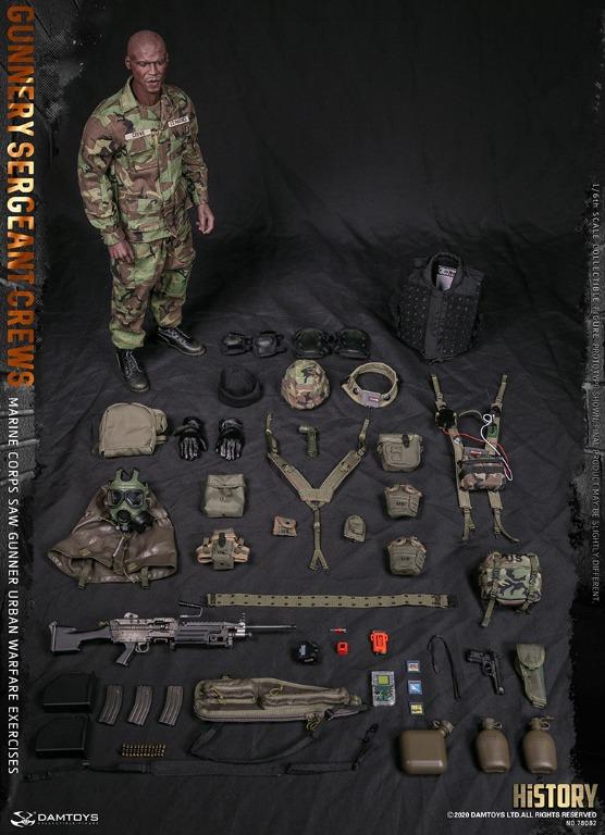 DamToys 1/6 12" Elite Series 78082 Marine Corps Gunnery Sergeant Crews Action Figure