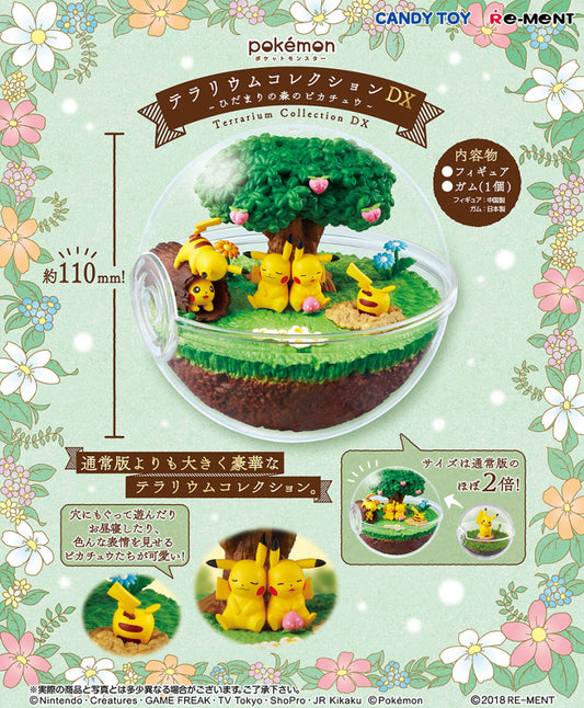 Re-ment Pokemon Pocket Monsters Terrarium Collection DX Pikachu In The Hidamari Forest Trading Figure