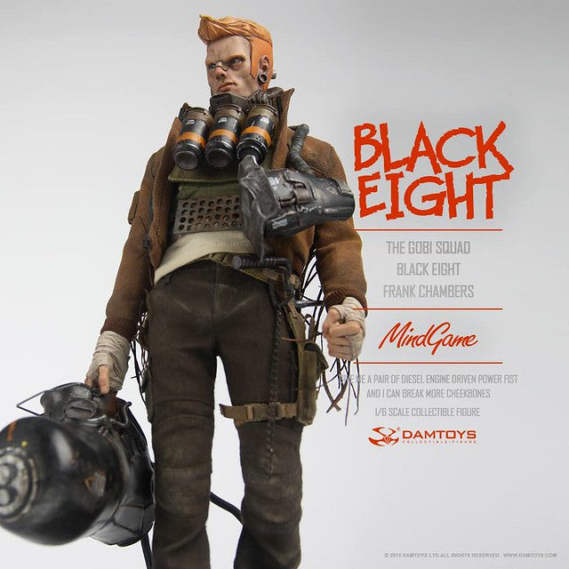 Damtoys 1/6 Coal Dog ZP001 MindGame The Gobi Squad Black Eight Frank Chambers Action Figure