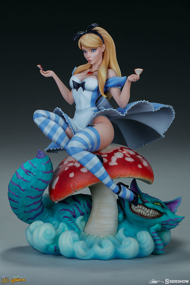 Sideshow J. Scott Campbell  FairyTale Fantasies Alice in Wonderland 13.5" Statue Trading Figure