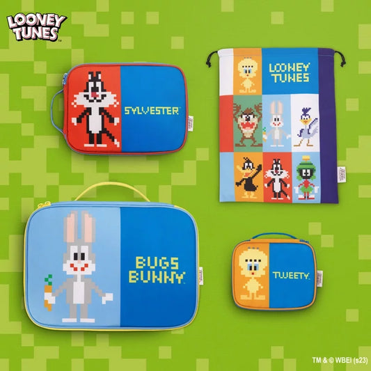 Looney Tunes Taiwan Poya Limited Pixel Art Style Travel Storage Bag Set