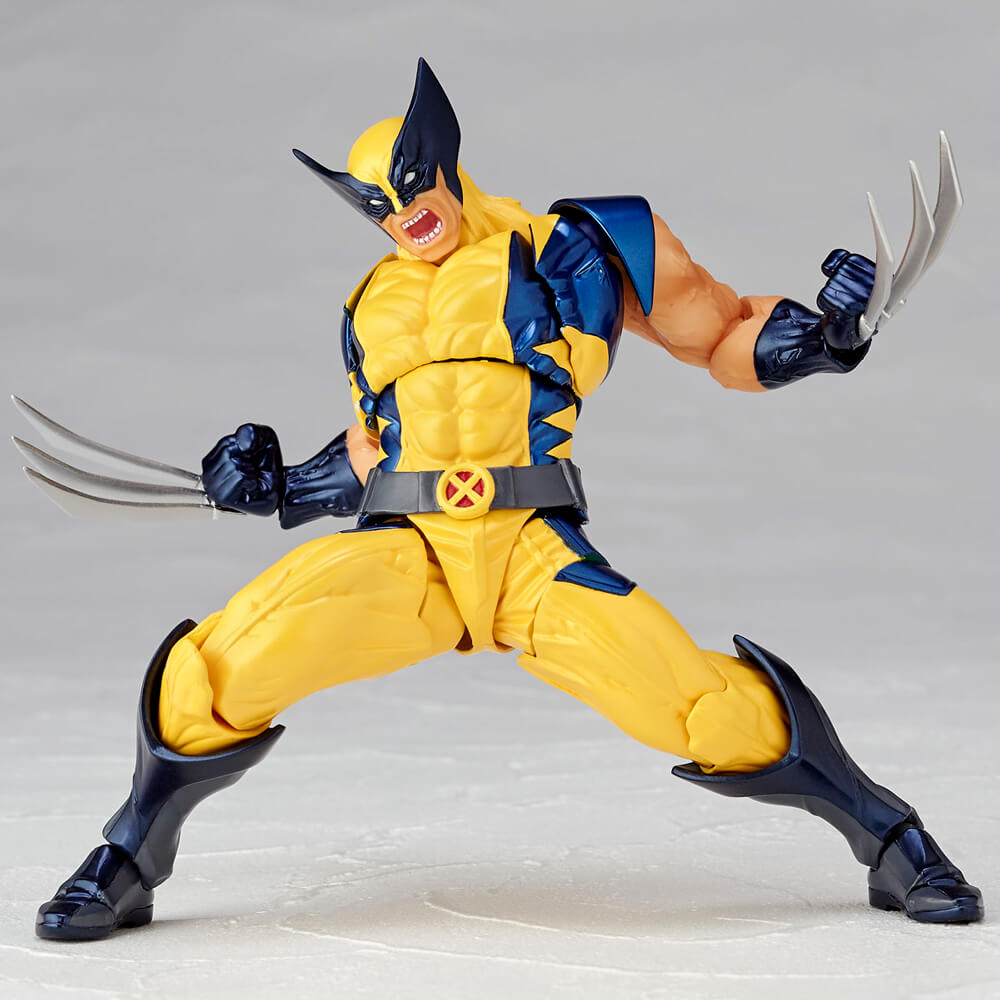 Kaiyodo Revoltech Amazing Yamaguchi 005 Marvel X-Men Wolverine Action Figure