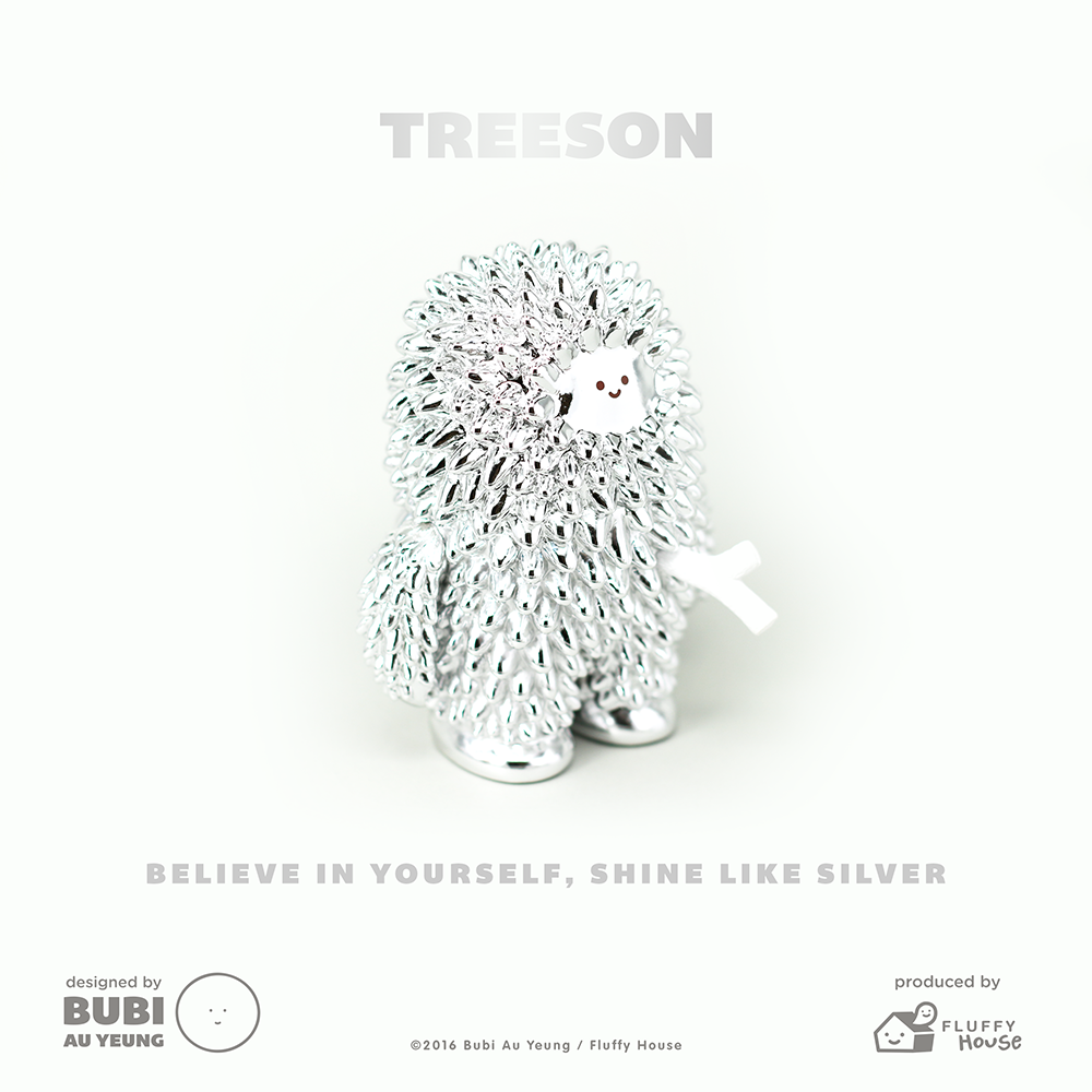 Fluffy House 2016 Bubi Au Yeung Treeson Silver ver 5" Vinyl Figure