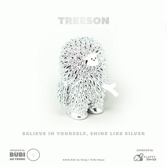 Fluffy House 2016 Bubi Au Yeung Treeson Silver ver 5" Vinyl Figure