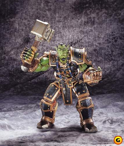 Blizzard 2002 World of Warcraft III Reign of Chaos Thrall & Furion Stormrage & Muradin Bronzebeard 3 Action Figure Set