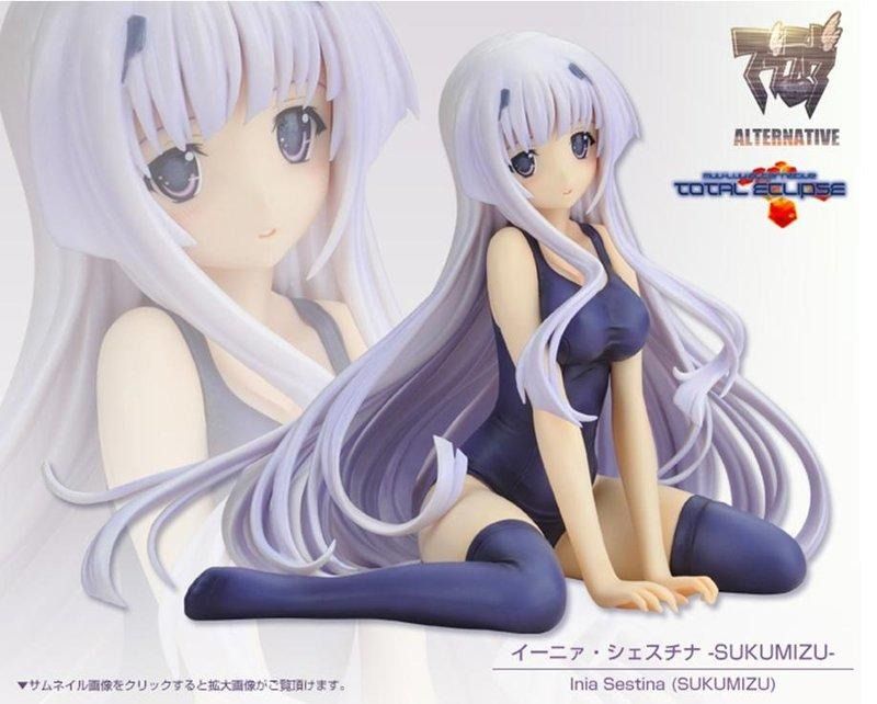 Kotobukiya 1/7 4-Leaves Muv-Luv Alternative Inia Sestina Sukumizu School Swimsuit Pvc Figure
