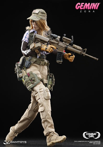 DamToys 1/6 12" Combat Girl Series Gemini Zona Action Figure