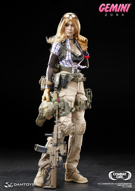 DamToys 1/6 12" Combat Girl Series Gemini Zona Action Figure