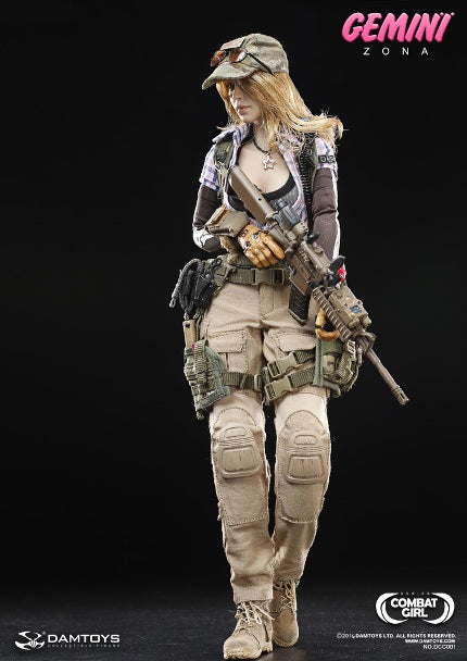 DamToys 1/6 12" Combat Girl Series Gemini Zona Action Figure