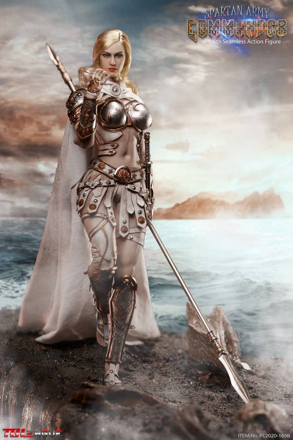 TBLeague Phicen 1/6 12" PL2020-165B Spartan Army Commander Silver ver Action Figure