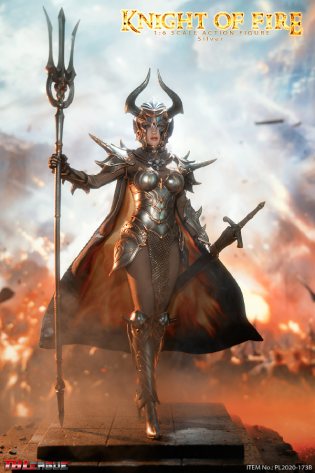 TBLeague Phicen 1/6 12" PL2020-173B Knight of Fire Silver ver Action Figure
