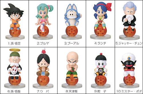 Bandai Dragon Ball Character Chara Puchi P2 Reprint ver 10 Mini Trading Figure Set