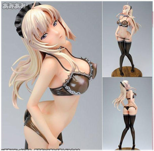 Daiki Kougyou 2011 1/6 Variable Type Maid Tsuneko Back Cover Illustration Black ver Pvc Figure