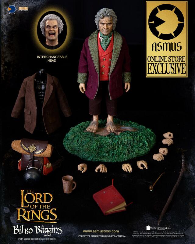 Asmus Toys 1/6 12" LOTR31 Heroes of Middle-Earth The Lord Of The Rings The Hobbit Bilbo Baggins Action Figure