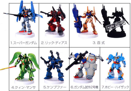 Bandai 2005 Mobile Suit Gundam Mini Selection Plus Part 3 8 Trading Figure Set