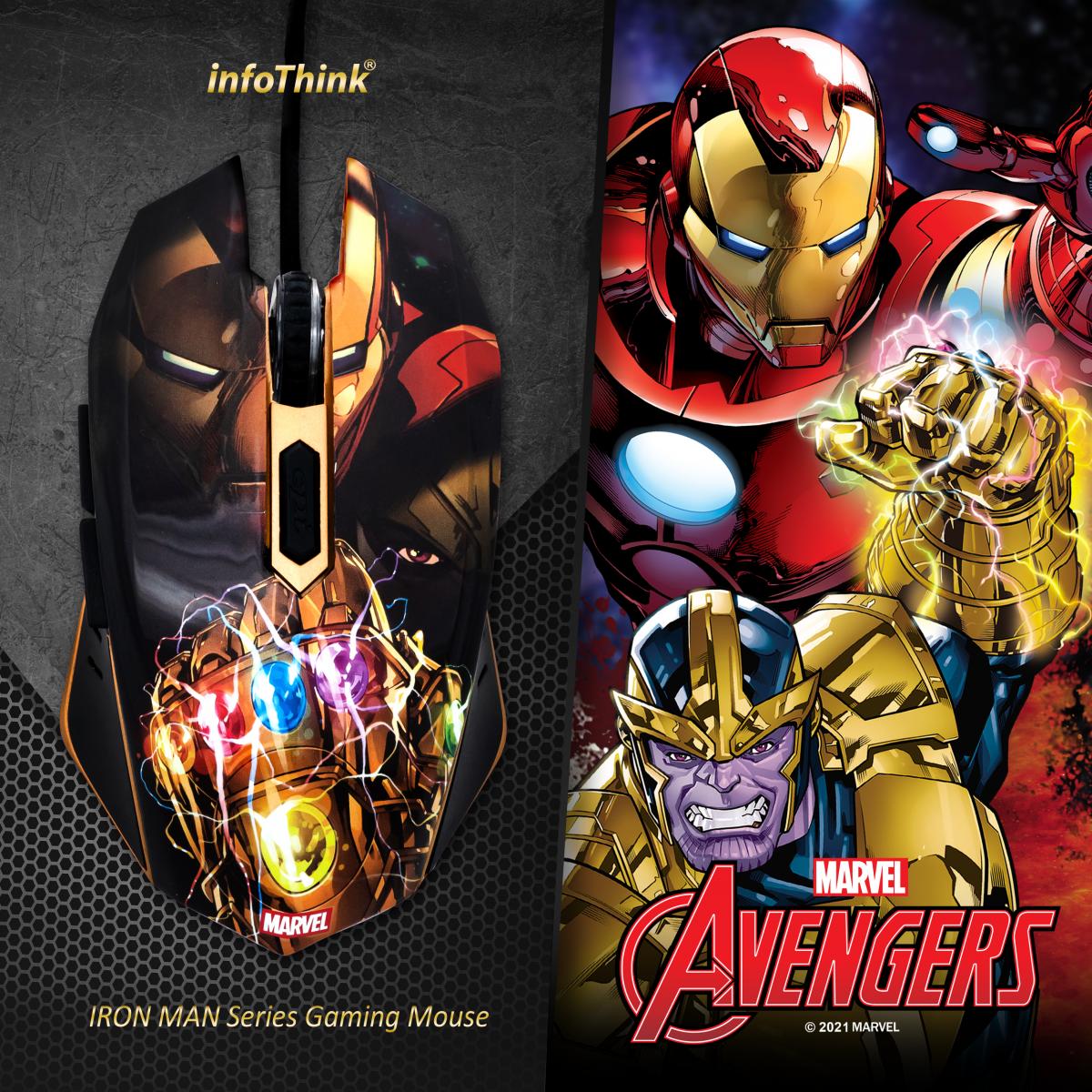 Infothink Marvel Iron Man ver USB Gaming Mouse