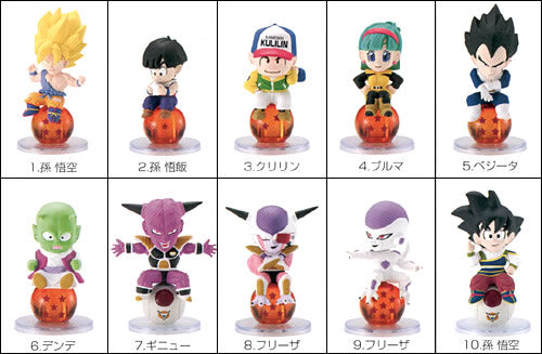 Bandai Dragon Ball Character Chara Puchi P2 10 Mini Trading Figure Set