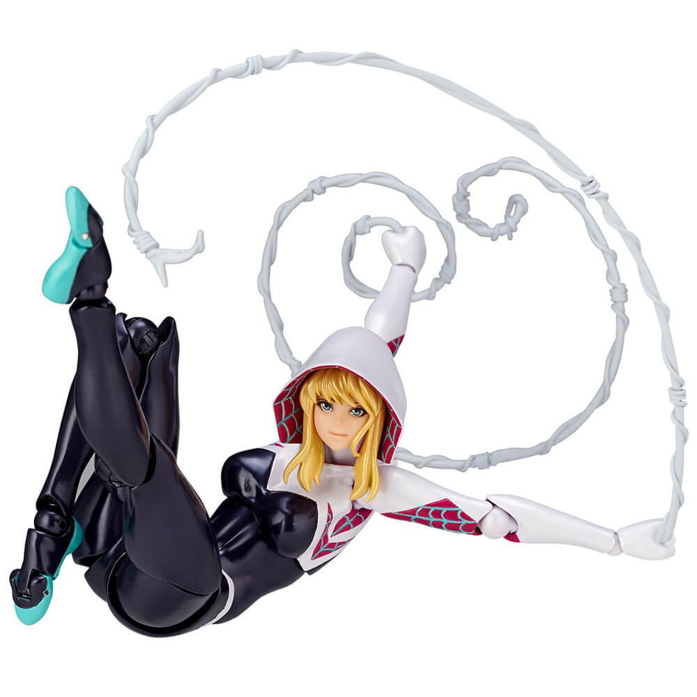 Kaiyodo Revoltech Amazing Yamaguchi 004 Marvel Spider-Man Spider-Gwen Action Figure