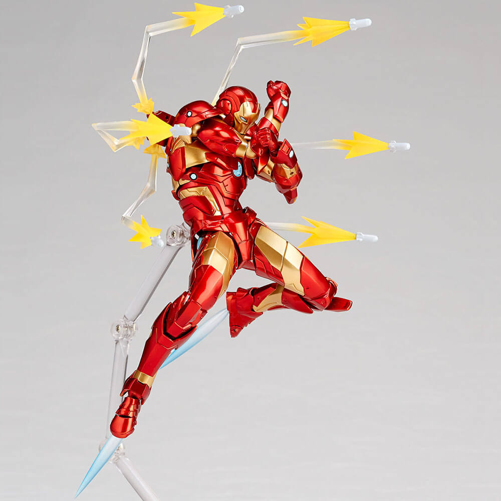 Kaiyodo Revoltech Amazing Yamaguchi 013 Marvel Iron Man Bleeding Edge Armor Action Figure