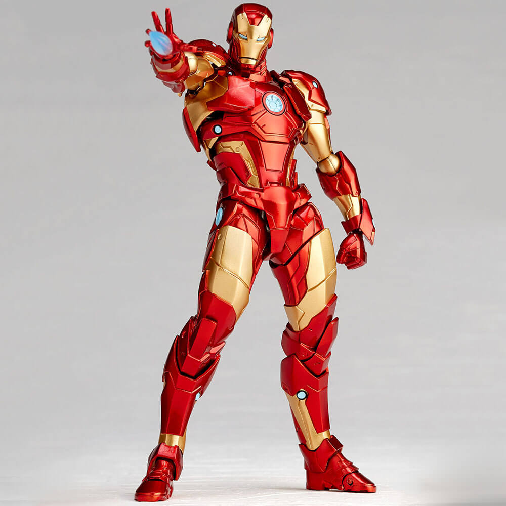 Kaiyodo Revoltech Amazing Yamaguchi 013 Marvel Iron Man Bleeding Edge Armor Action Figure