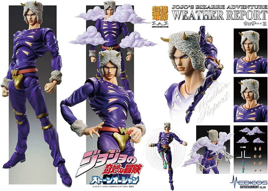 Medicos SAS Super Action Statue JoJo's Bizarre Adventure P6 Stone Ocean Weather Report Action Figure