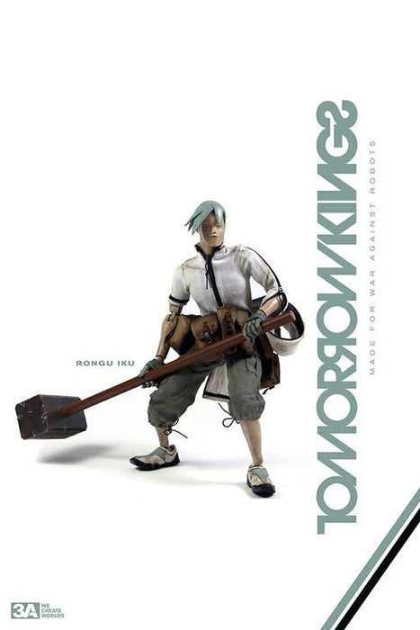 ThreeA 3A Toys 1/6 Ashley Wood Tomorrow King TK Close to the Last Smash All Robots Rongu Iku 12" Action Figure