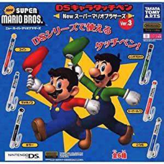 Takara Tomy Gashapon Nintendo Super Mario Bros ver.3 6 Stylus Touch Pen Collection Set